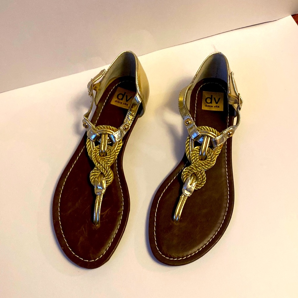 Women’s gold dolce vita sandals